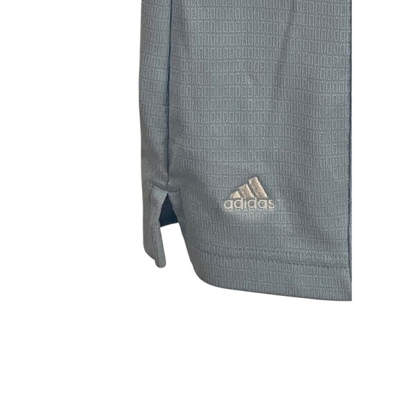 Adidas ClimaLite Womens Golf Polo Shirt L Light Blue Short Sleeve Performance - Picture 5 of 9
